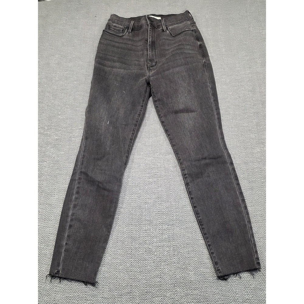 PacSun Super High Rise Jegging Faded Black Raw Hem Jeans‎ 27S Dark Grey Skinny
